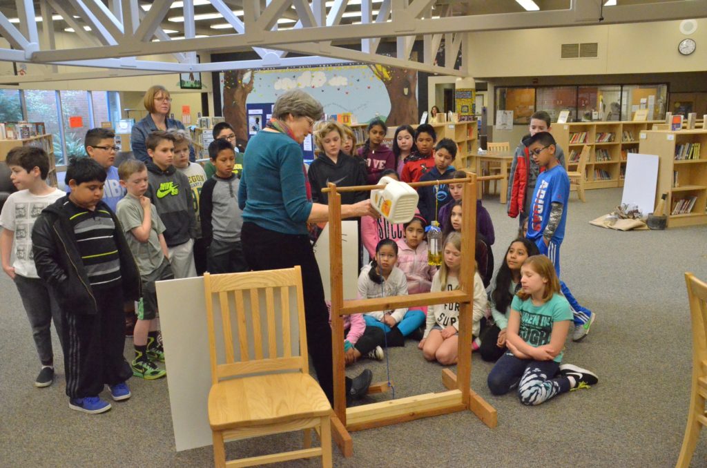 WaterAfrica's Diane Savage at Bridgeport Elementary School