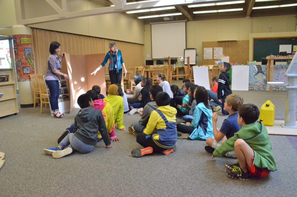 Diane Savage & Sarah Mattecheck WaterAfrica presentations at Bridgeport Elementary